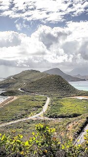Saint kitts #pointview Timothy Hill Overlook. A piece of land separe Atlantic Ocean from Caribbean Sea!#amazing