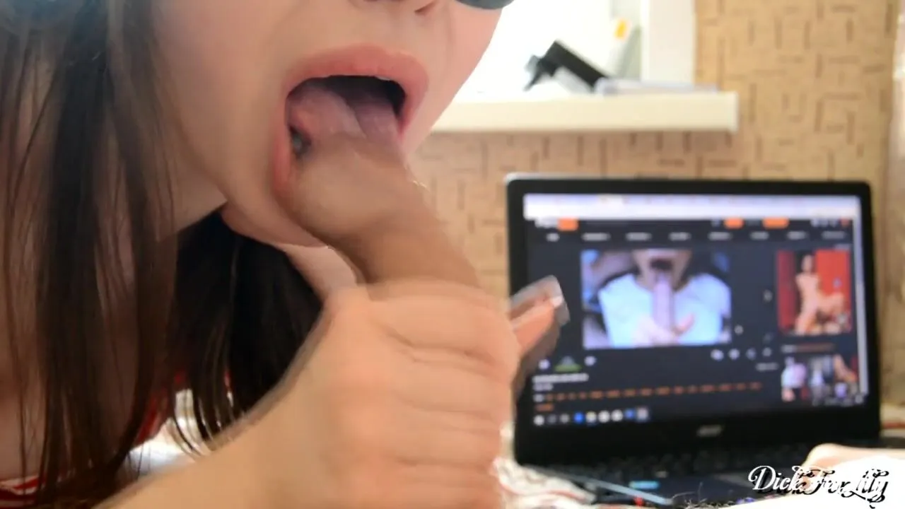 Playful Tongue Licking my Foreskin Oral Creampie and Swallows Cum Day 7 M&M