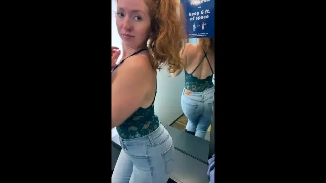 Redhead MILF Masturbates in old Navy Change Room porn video by Alberta Couple picture