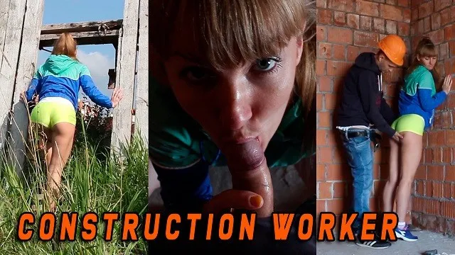 She was Caught by a Construction Worker when she Masturbated