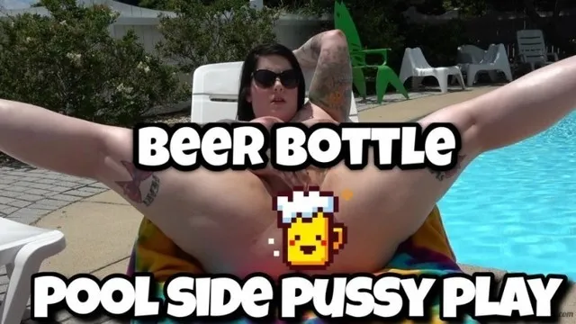 Public Outdoor Bottle in Pussy Pool Side