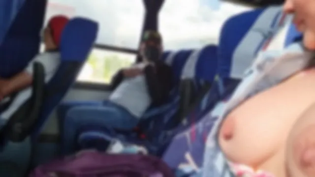 Bus Passenger Caught me Teasing my Body porn video by Martina Smith