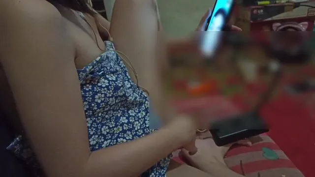Beautiful wife Video call sex with ex boyfriend