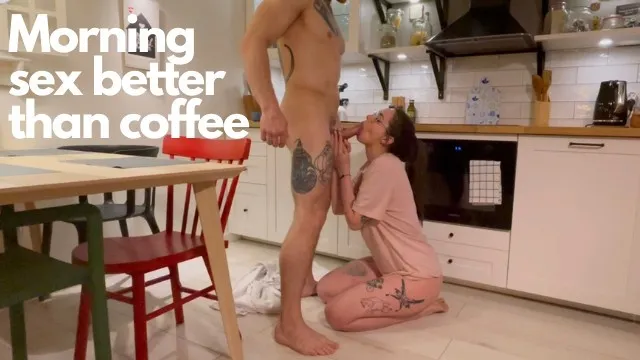 Morning sex with facial better than coffee