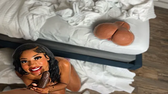 Gina Wap swaps with her stepbro & gets naughty with his big ebony sex doll