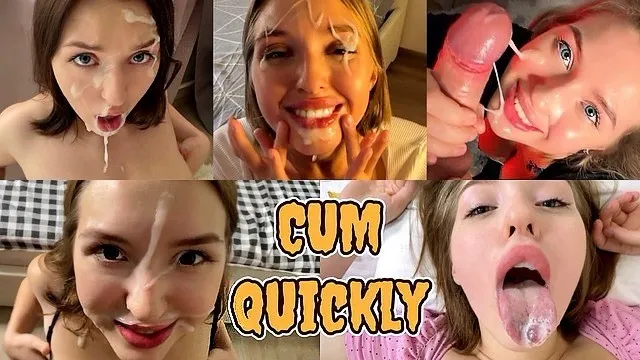 Honey Sasha takes on the challenge of cumming hard - Compilation of Cumshots