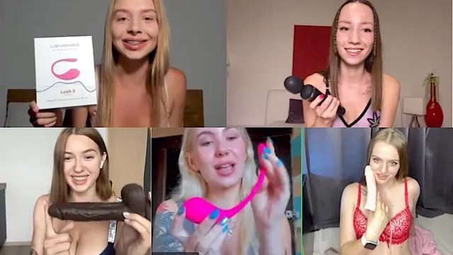 Watch Honey Sasha, CaliforniaBabe, Kate Quinn, Bella Mur, Katy Milligan and their toys on a video call