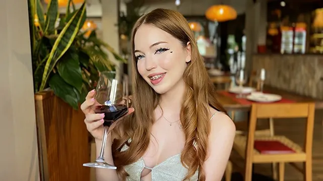 Jenny Kitty gets her first date with a hot Russian stranger and gets a hot facial