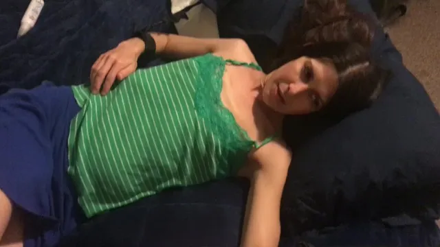 Hot Amateur MILF Laying on Bed and Giving Blowjob with Facial POV CIM