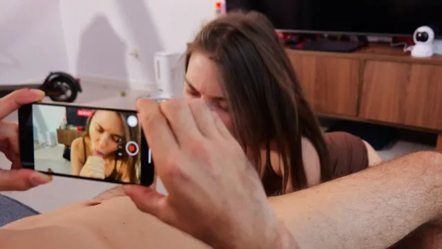 Vika_Sun's obsession with deepthroating and drooling on MickLiter's massive shaft