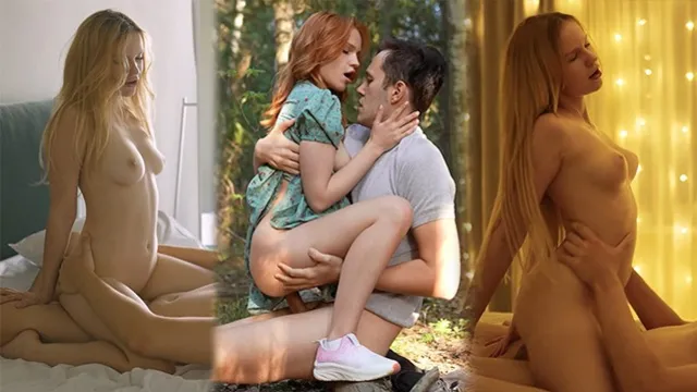 Verlonis & her Russian lover get wild with hard fucking & big tits bouncing