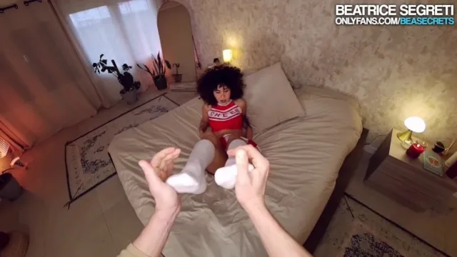 Watch Beatrice Segreti cheat with her husband while on the phone while he's away!