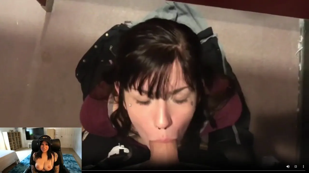 Kitty K's POV blowjob video with a huge dick and creampie surprise