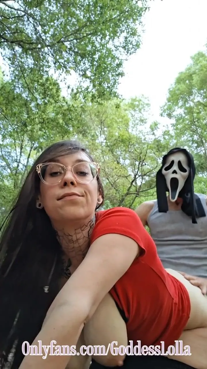 Goddess Lolla's massive tits get pounded hard by Coach Johnsonx in the woods