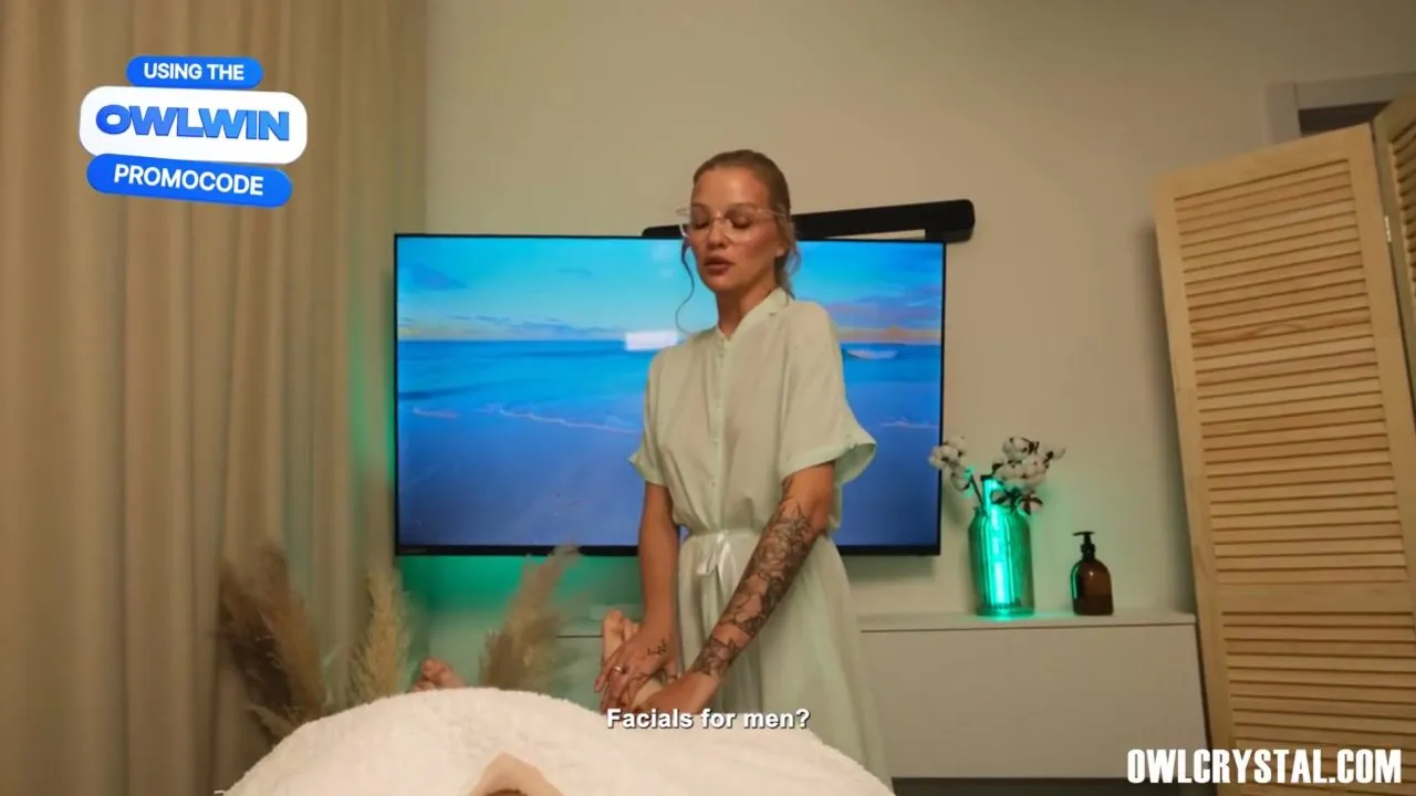 Watch how Shy Masseuse couldn't resist her client's huge cock and gets a messy surprise
