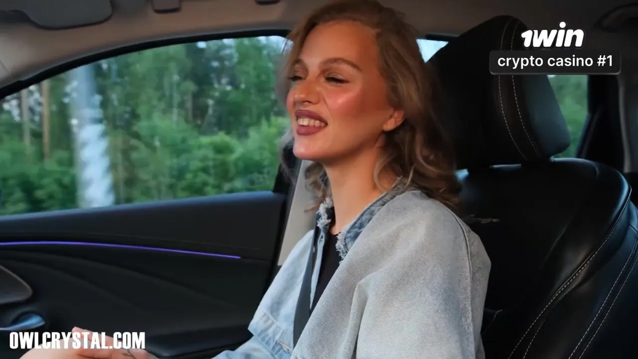 Owl Crystal forgets about her wallet & swallows a huge load after a wild public oral session
