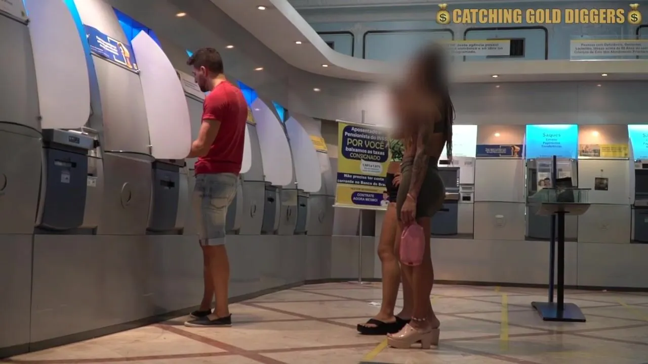 Watch two Brazilian Gold Dippers get down and dirty with a hung stud in a steamy threesome