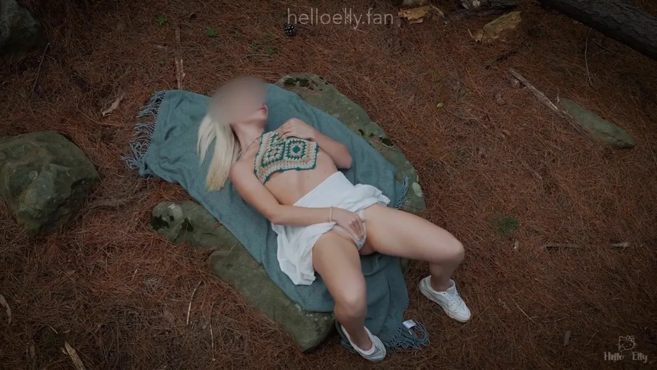Watch Tommy Wolf & Elly go wild in a forest with a stranger