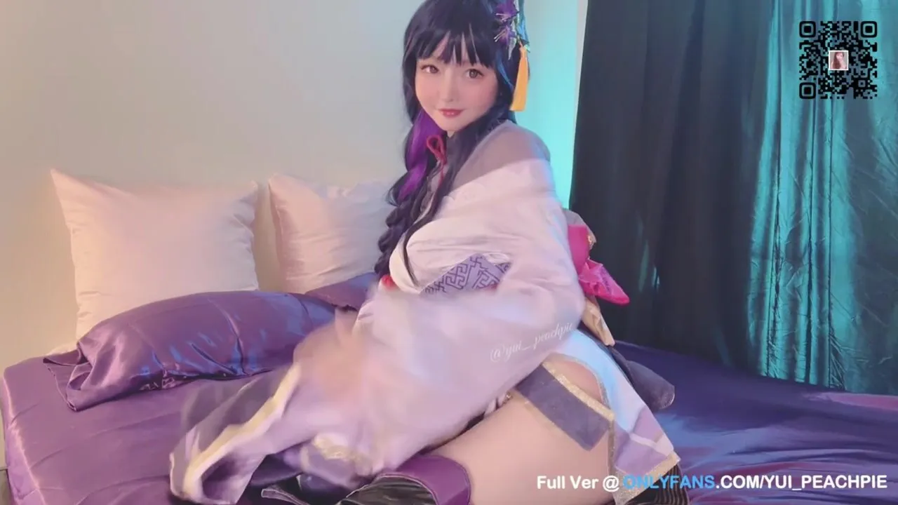 Yui Peachpie gets her big tits and wet pussy pounded by Raiden Shogun from Genshin Impact