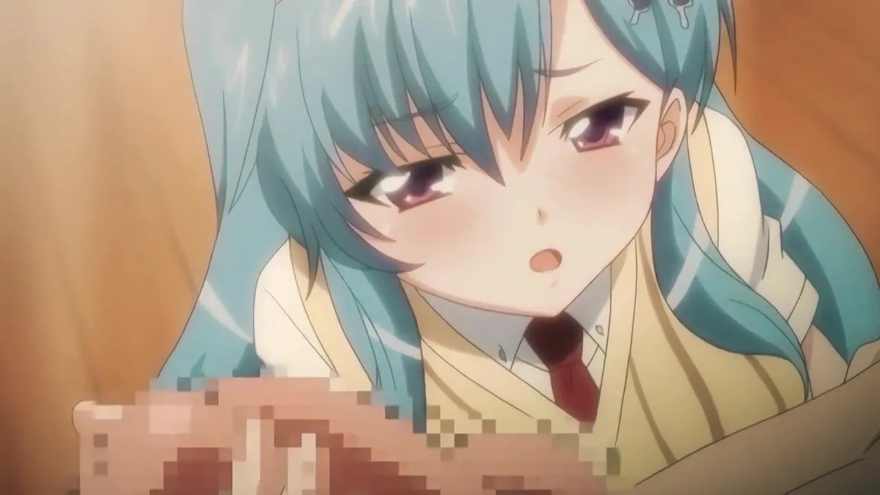 Watch this blue-haired beauty take on a big cock in multiple positions & get a creamy facial