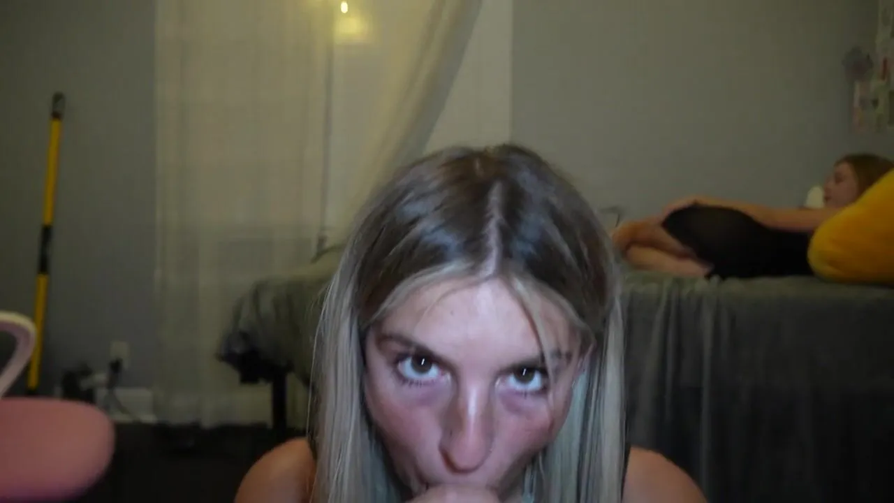 DanielleRose75 & Savannah Stéele take turns getting pounded in front of their dorm-mates!