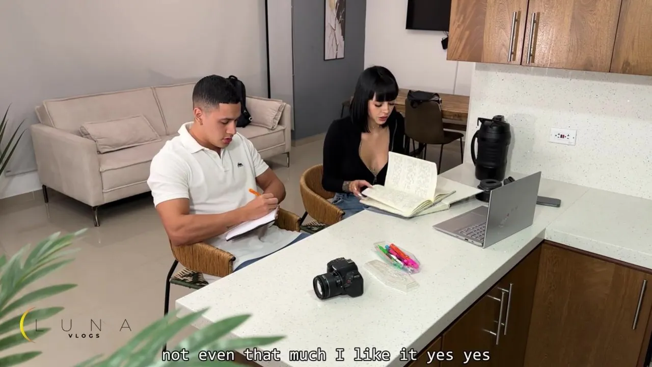 Luna Vitaler & MaxxBetancur seduce college classmate for rough sex and deepthroating