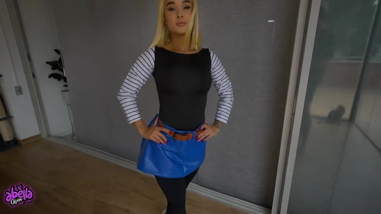 Hot blonde Abella Olsen gets her pussy and mouth stuffed with cum in POV reverse cowgirl action with Papuchis