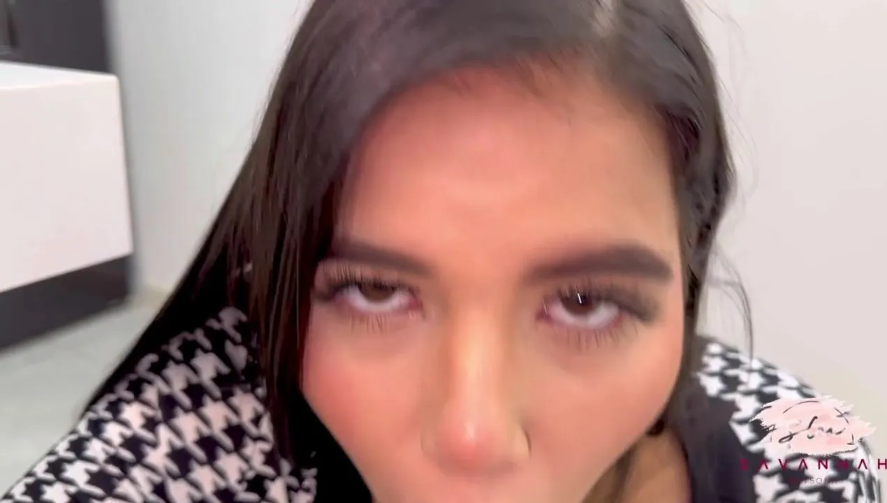 Savannah Watson gets her tight pussy licked and fucked hard in the kitchen by her husband's Godson