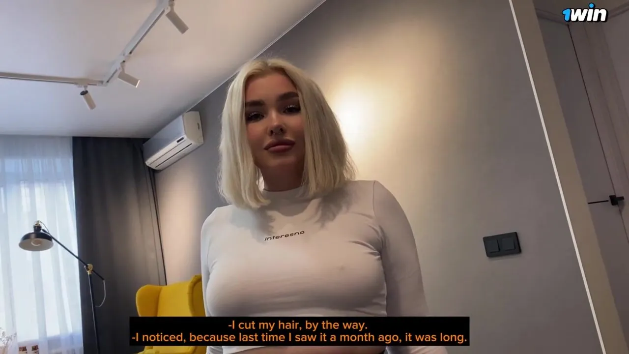 Petite stepsister Blondessa gets creampied hard by my hard cock in her tight pussy