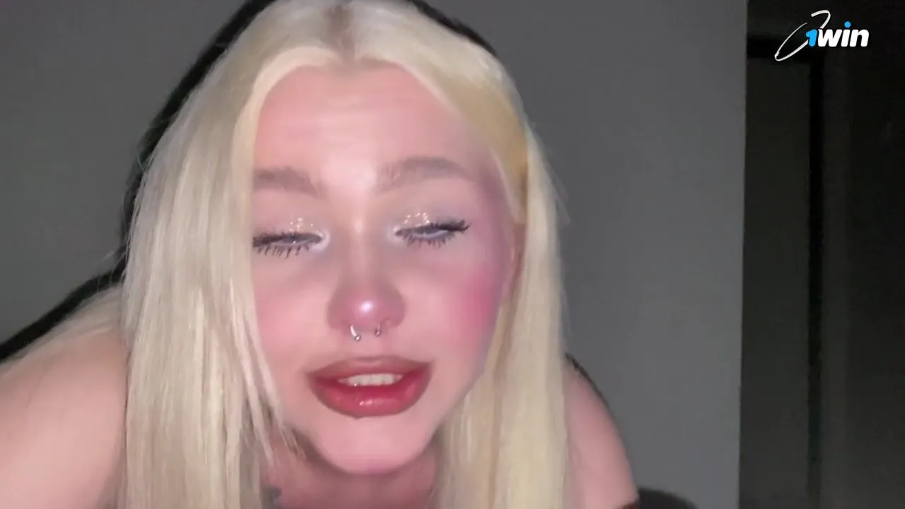 Blonde bombshell Blondessa takes a hard pounding in multiple positions & takes a hot load on her tongue