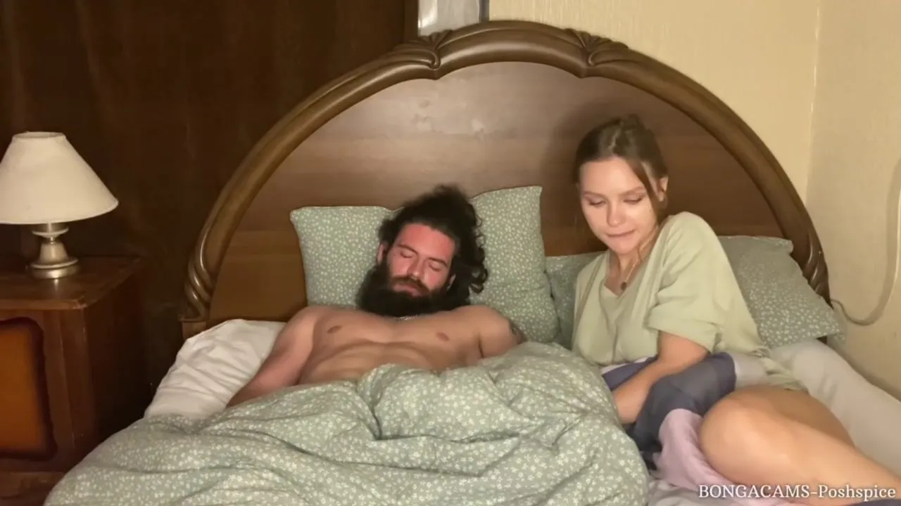 Stepmom Alexa Poshspicy deepthroats and takes it deep in her throat - a Russian sleepover fantasy
