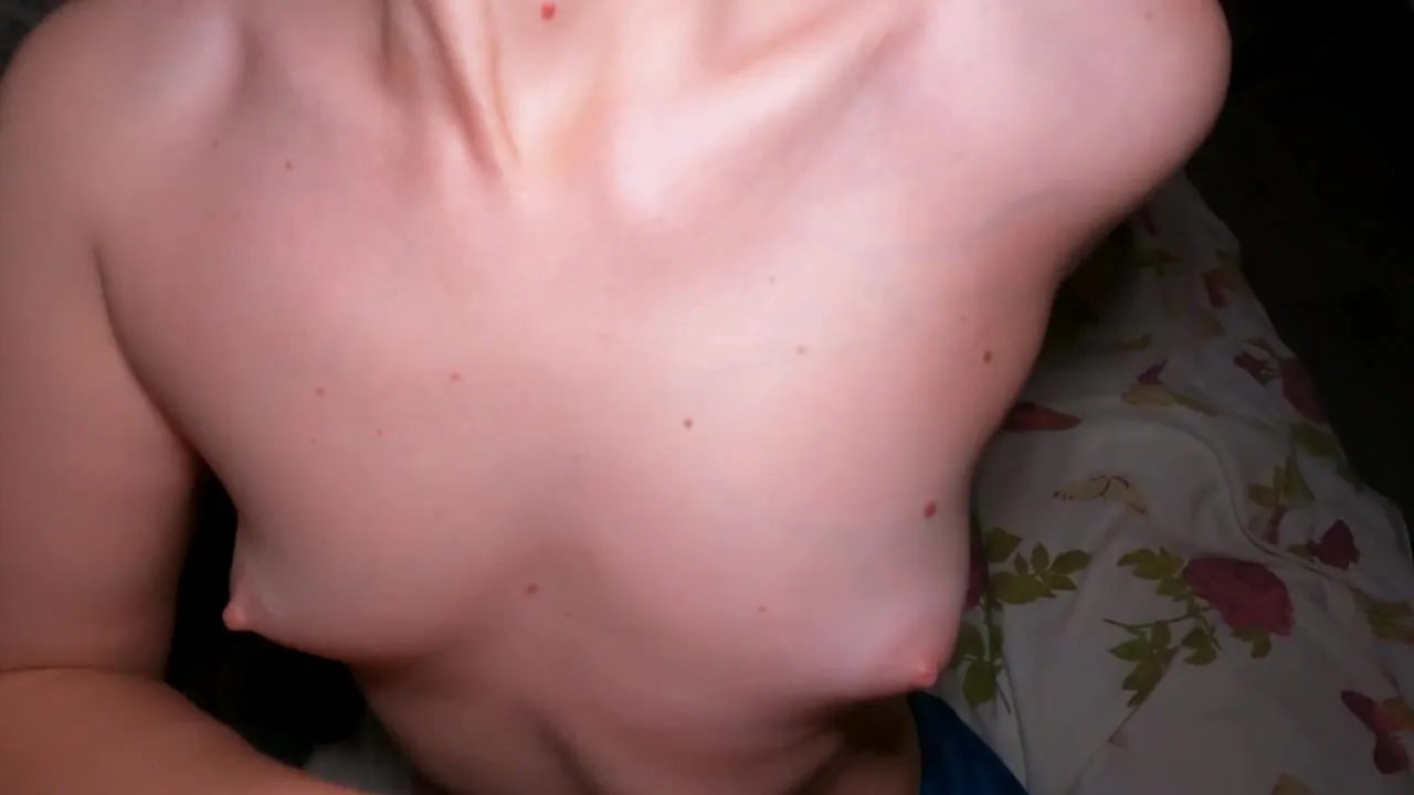 Innocent stepsister Bunny Morr deepthroats and sucks my hard cock in front of my stepsister!