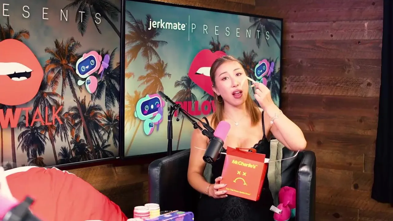 Nicole Doshi & Baby Yujia get intimate with tiny cocks in pillow talk and Baby Yju's podcast