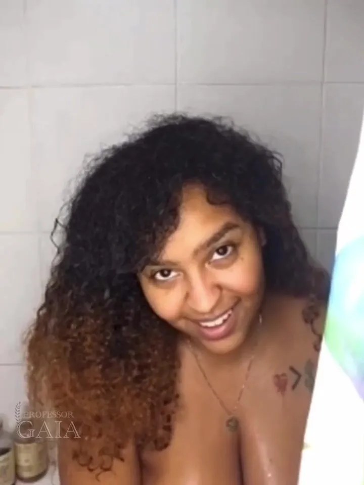 Professor GiaA's shower tease & breast tease on webcam
