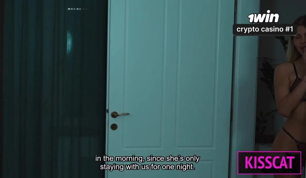 Step Brother & Step Cat share bed for wild threesome with Zlata Shine & kiss her in POV