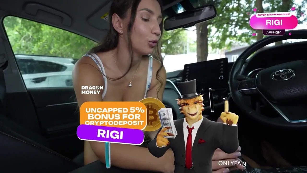 Kriss Kiss gives a slippery handjob in a car for the first time and gets a hardcore deepthroat from Rico Hugi