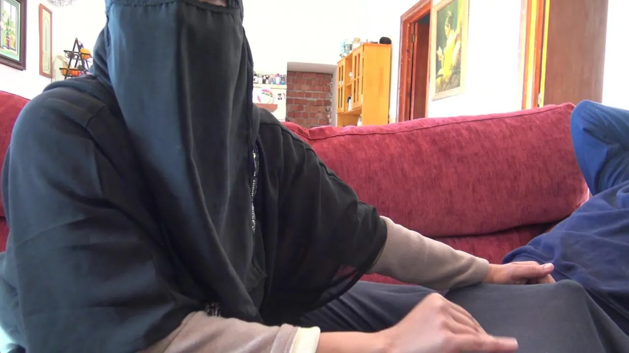 Sultry Arab wife's first time with a black monster cock - watch her take it like a pro!